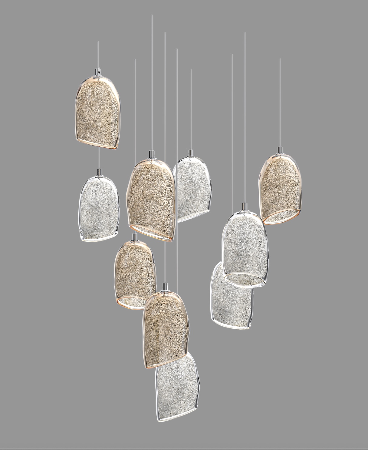StarDust 3 pendant lighting fixtures, catalog view