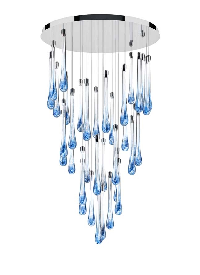 Large Cascade Pendant Lighting Water Drops 1