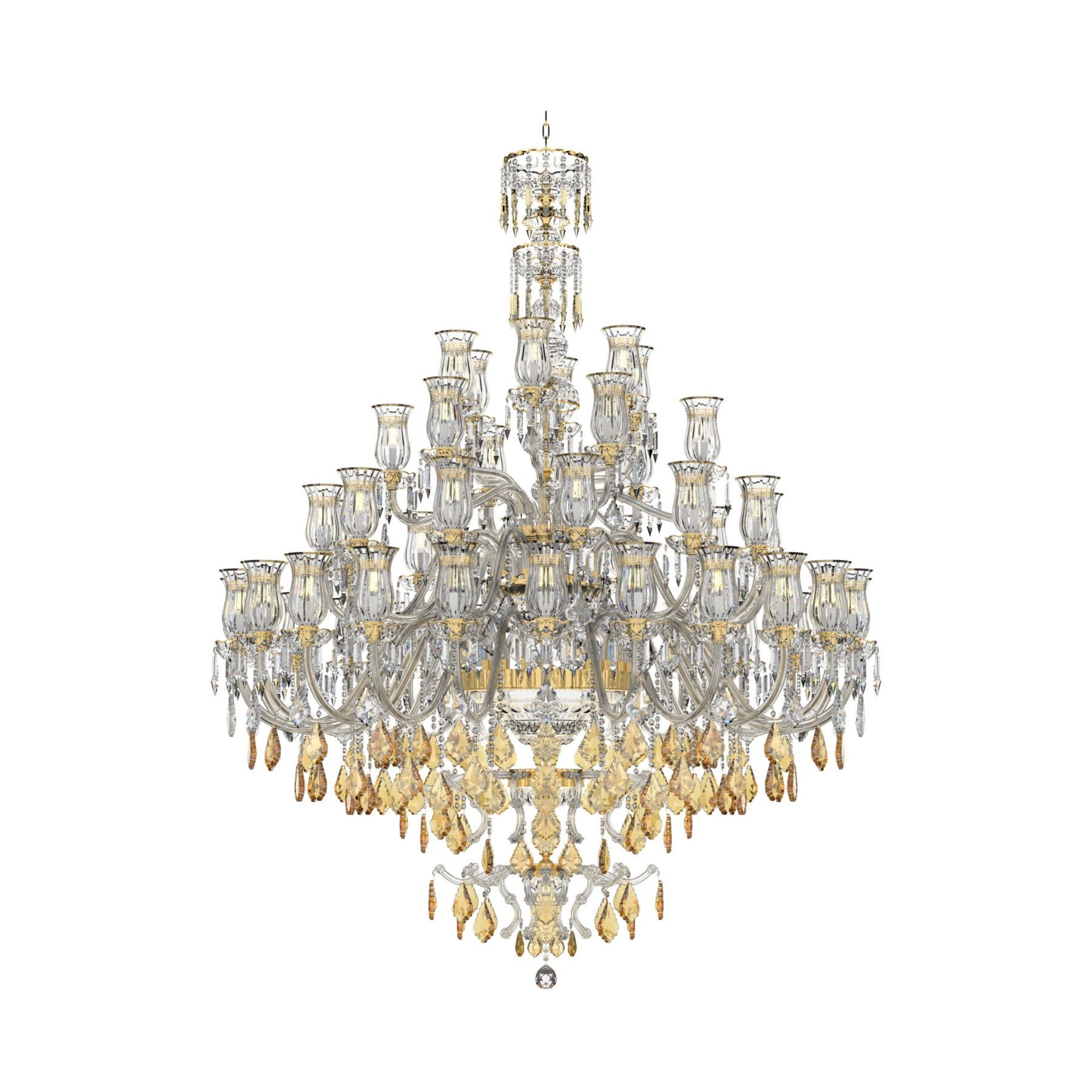 Extra Large Amber Crystal Chandelier 131/48/03-2/DBT4, catalog view