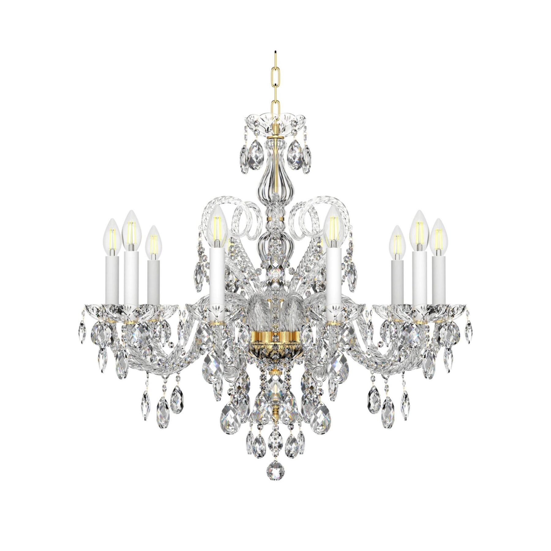 Bohemian Crystal Chandelier Magic Swan L138/10/01, catalog view