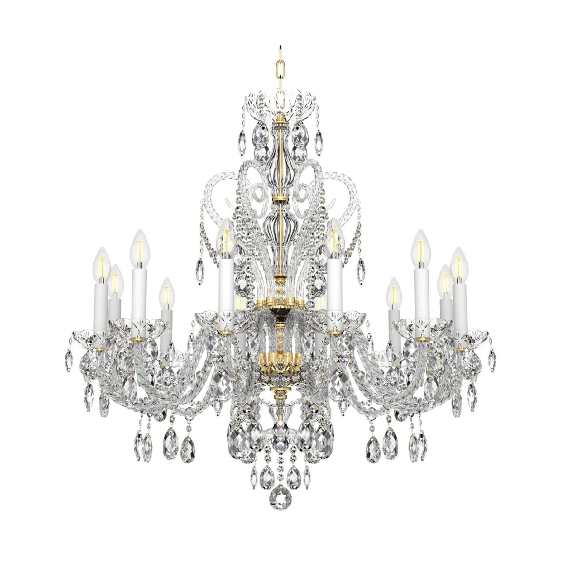 Bohemian Crystal Chandelier Magic Swan L138/12/01, catalog view
