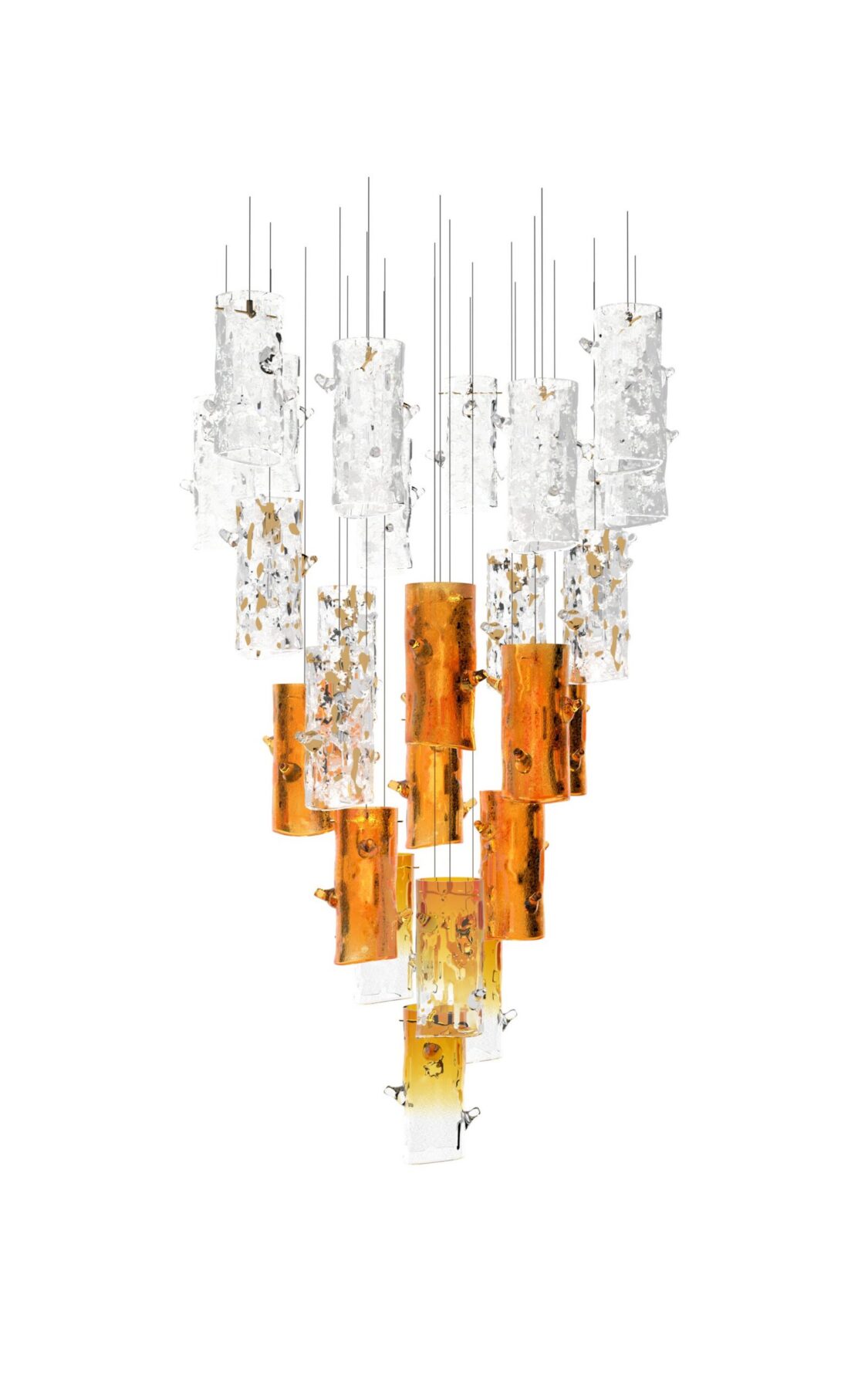 Large Cascade Chandelier LOG 5, catalog view