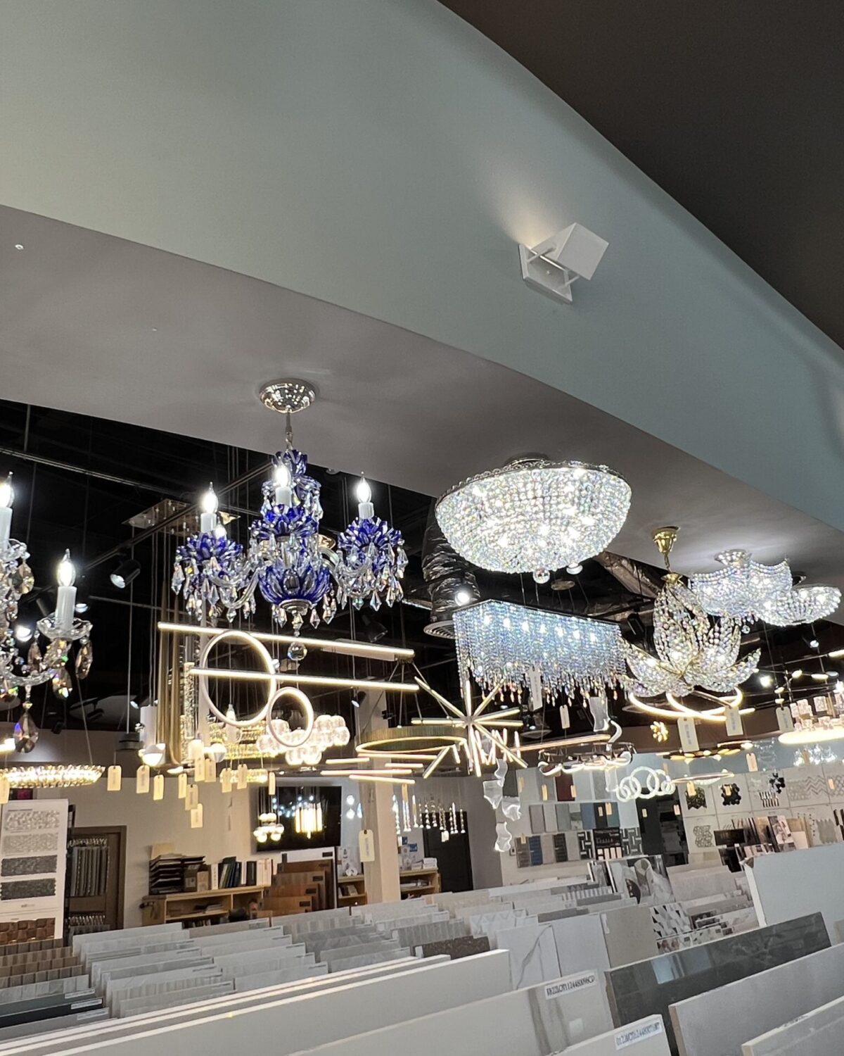 Showroom wto buy bohemian crystal chandeliers berkana usa hallandale florida