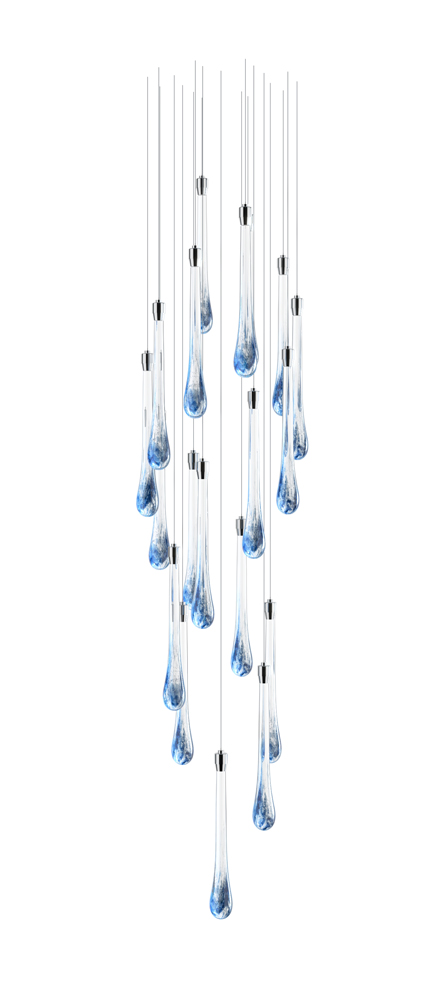 Long Cascade Chandelier Water 13