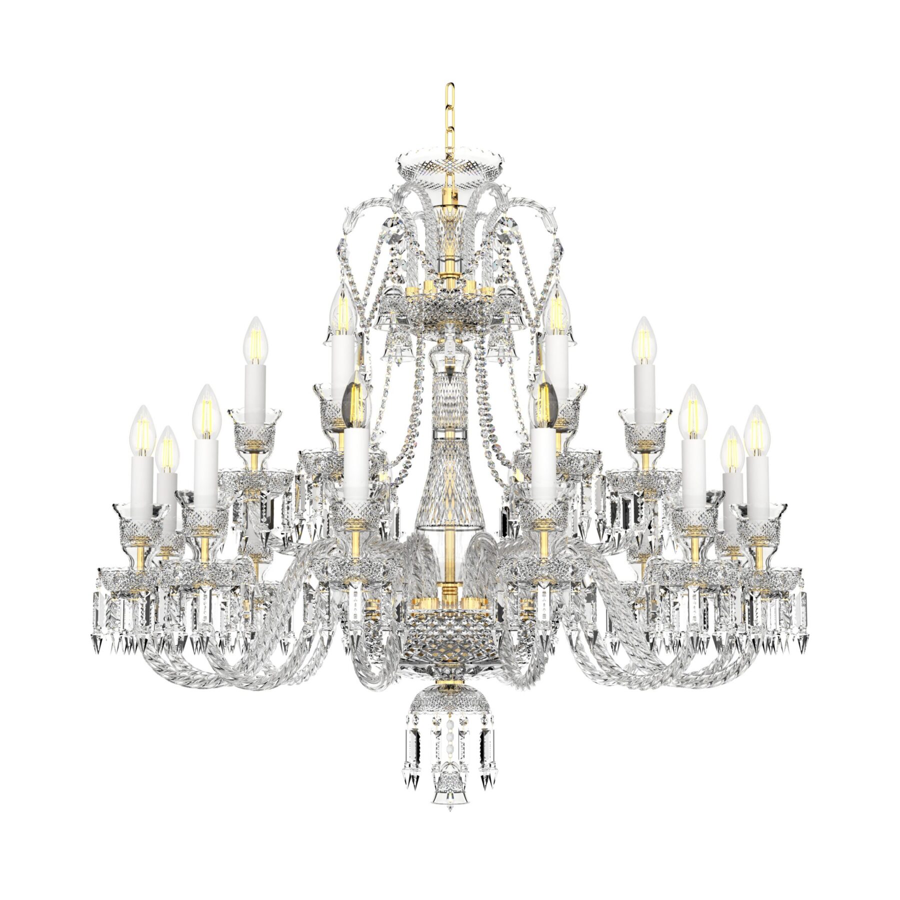 Bohemian Crystal Chandelier 676/12+6/03/AD4, catalog view