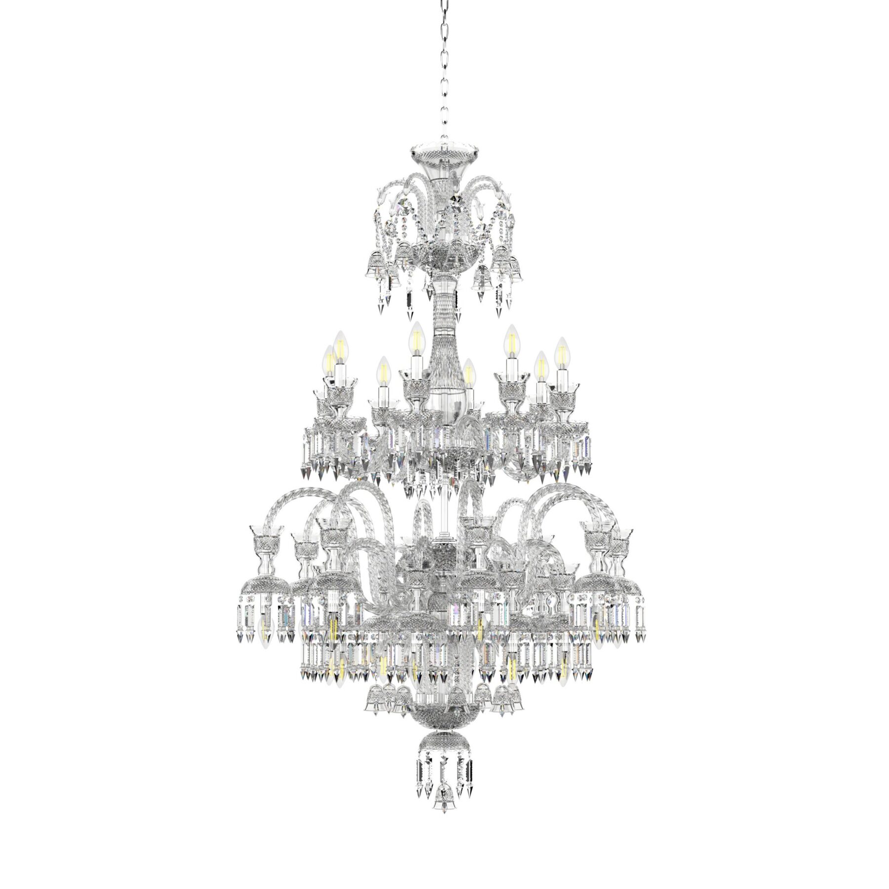 Large Bohemian chandelier L 676/16+8/03/AD7/2, catalog view
