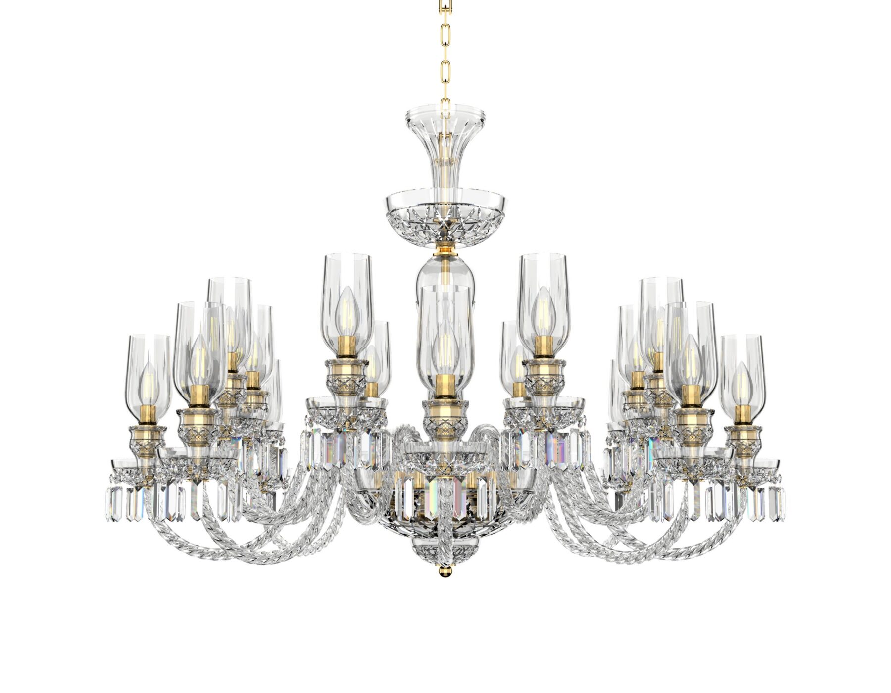 Bohemian Large Chandelier with Tulips 678/9+9/03/AB3T, catalog view