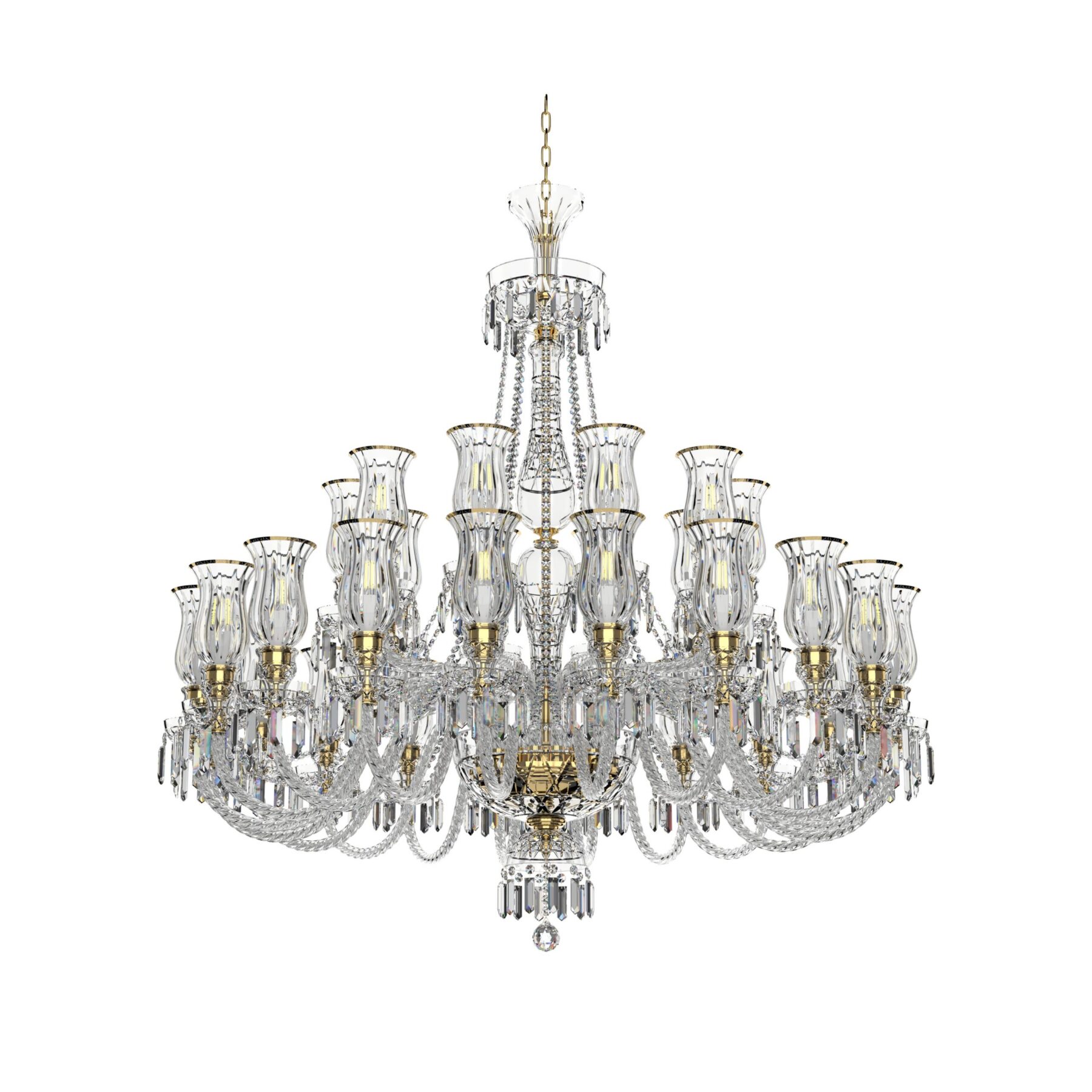 Large Bohemian classic Chandelier with Tulips 678/20+10/03T, catalog view