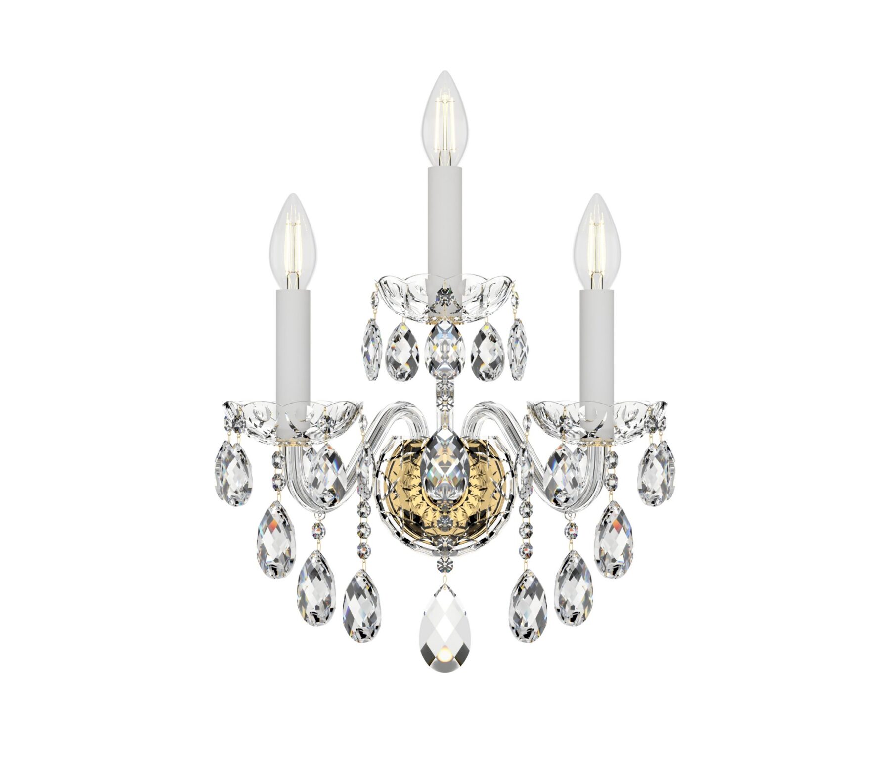 Bohemian Crystal Wall Sconces Dancing Light N101/3/01/EL, catalog view