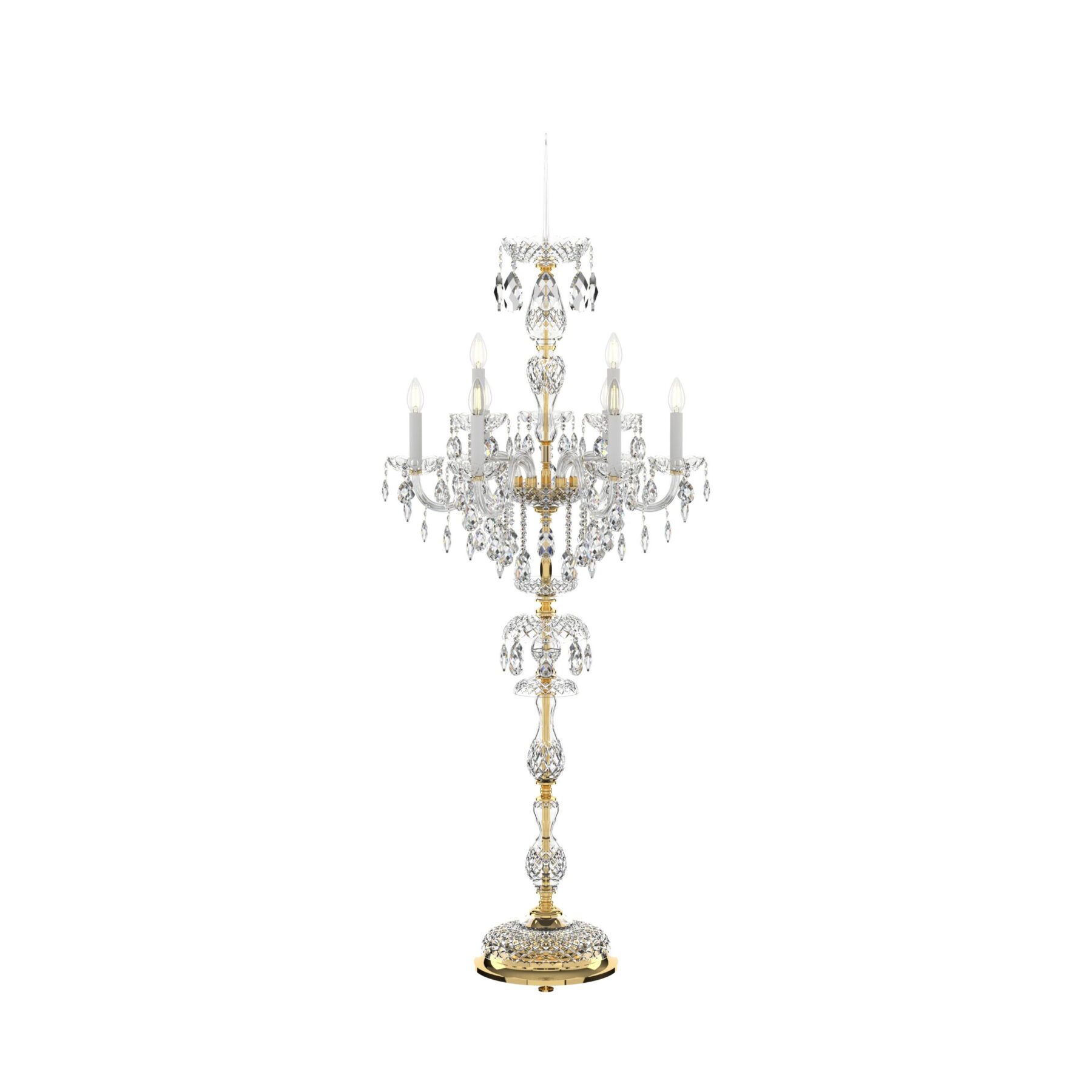 Bohemian Crystal Floor Lamp Dancing Light S101/9/01/EL, catalog view