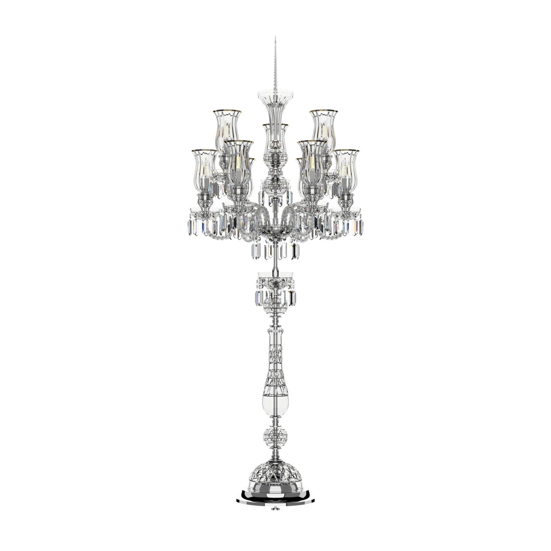 Bohemian Classic Floor Lamp with Tulips 678/9/03KT, catalog view