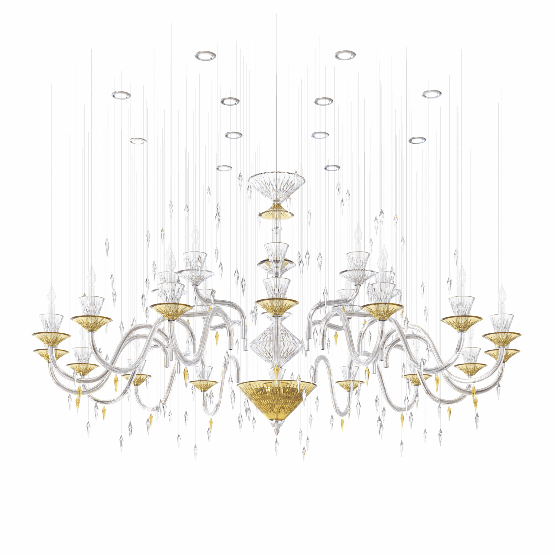 ILLUSION Grand CHAMPAGNE Chandelier, catalog view