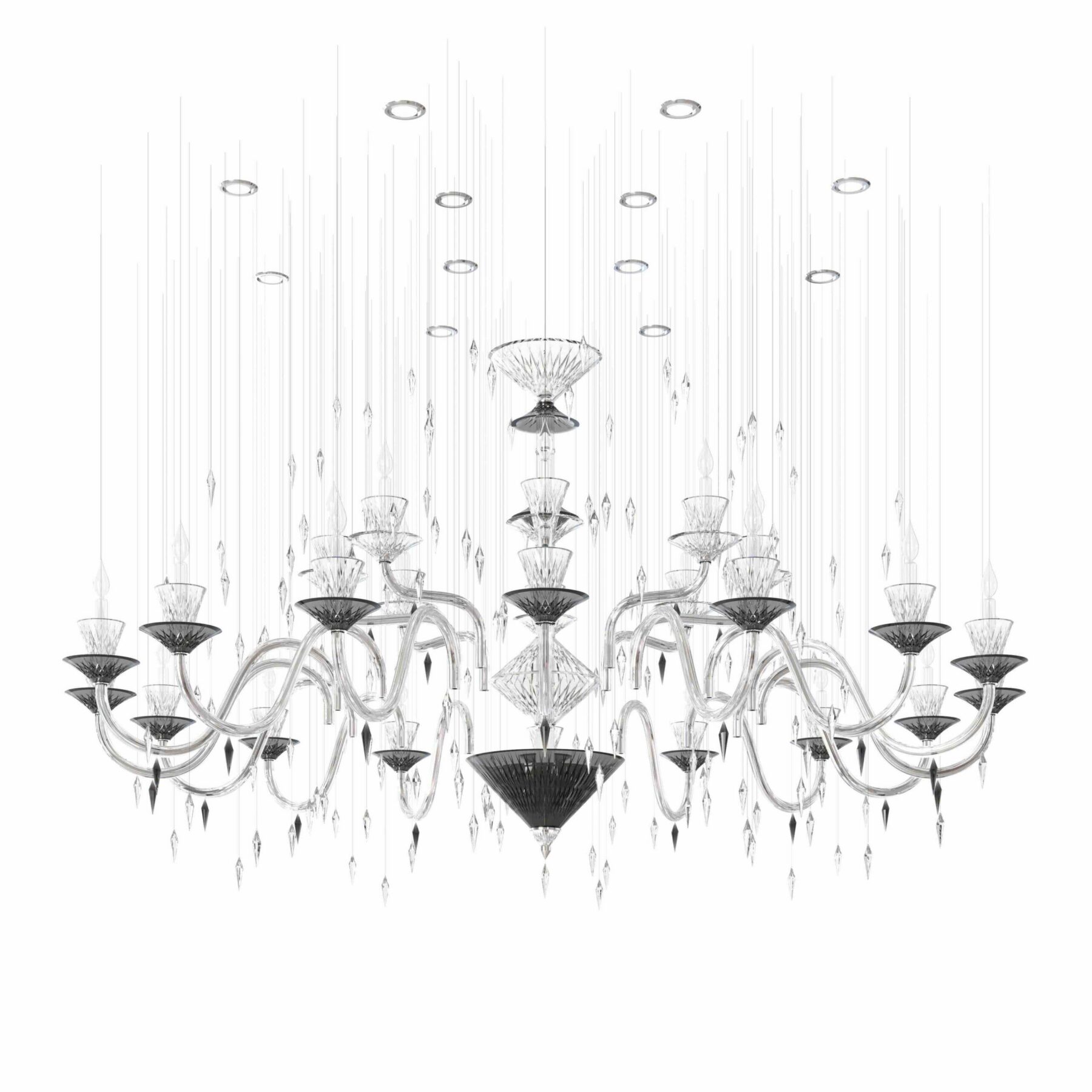 ILLUSION Grand SMOKE Chandelier, catalog view