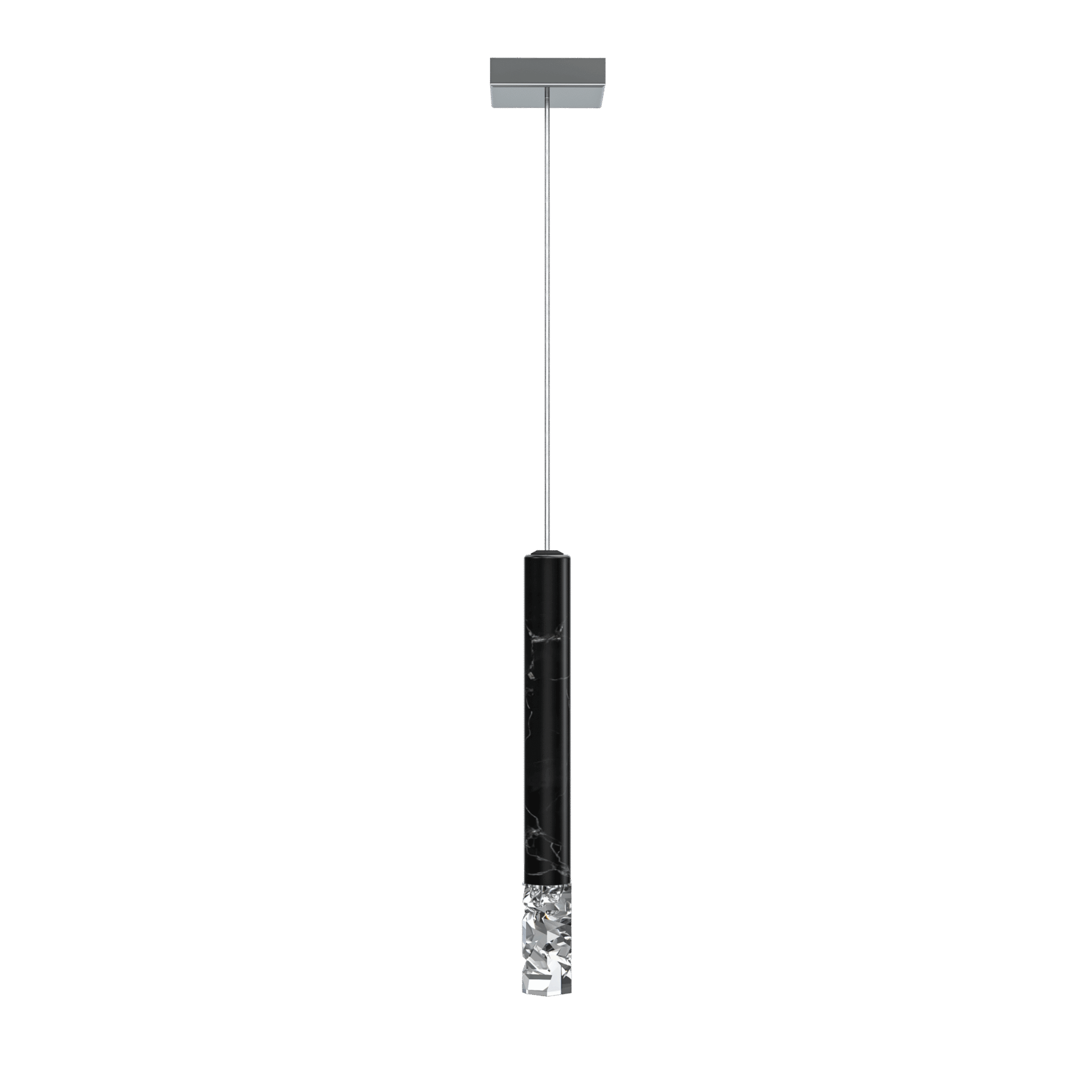Elementis 1B Black Marble Stick Pendant, catalog view