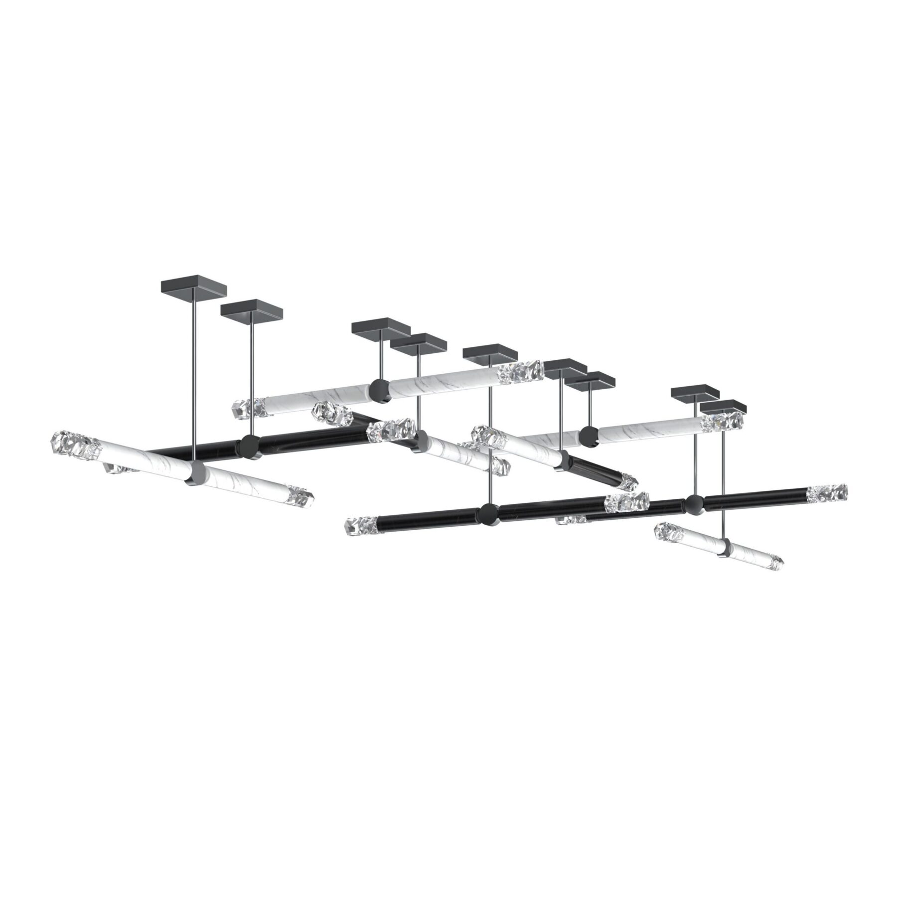 Elementis 8/10W+8B Modern Linear Ceiling Fixture, catalog view