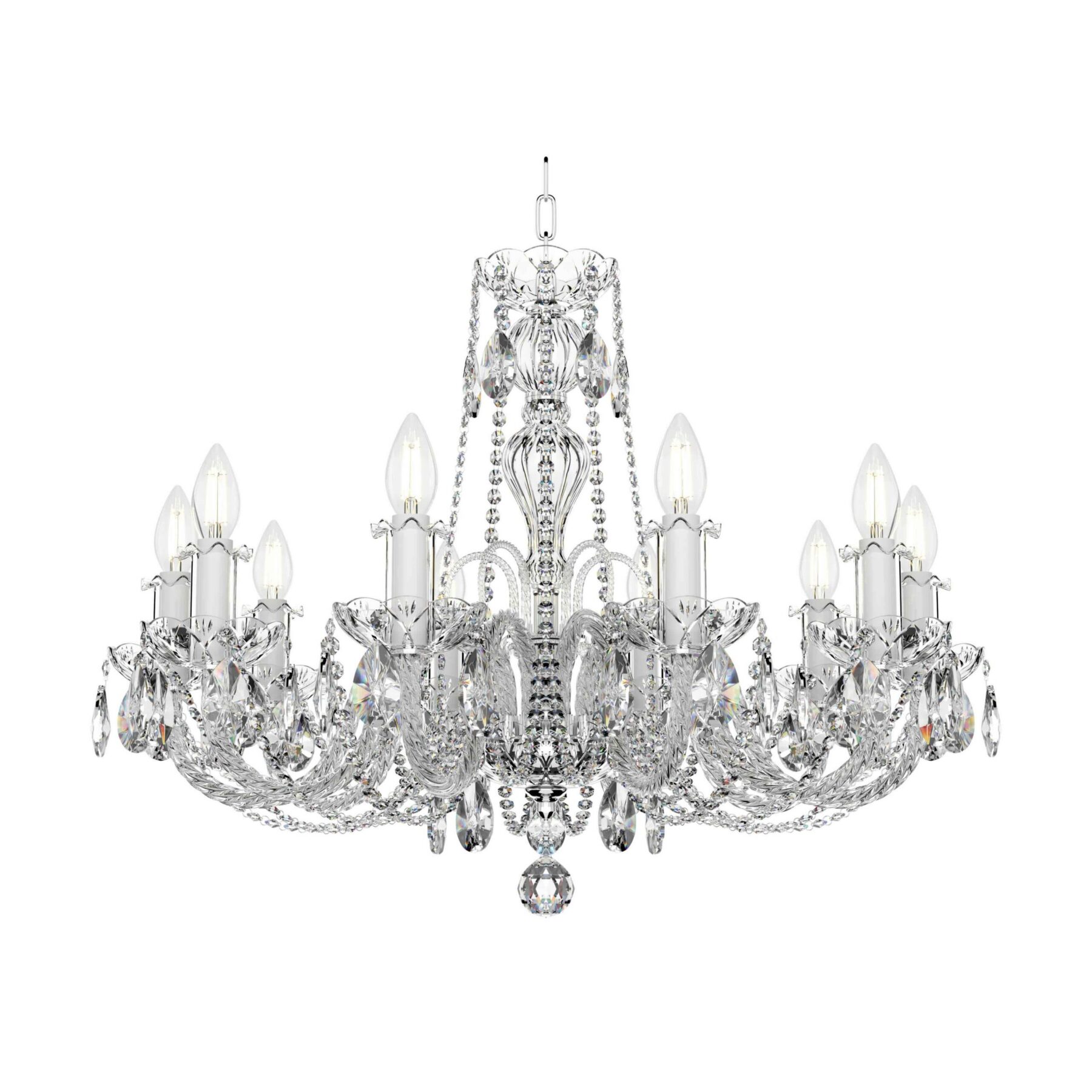 Ornamenta Collection: Elegant Crystal Chandelier Lighting for Luxurious Home Décor L104/10/02 N, catalog view