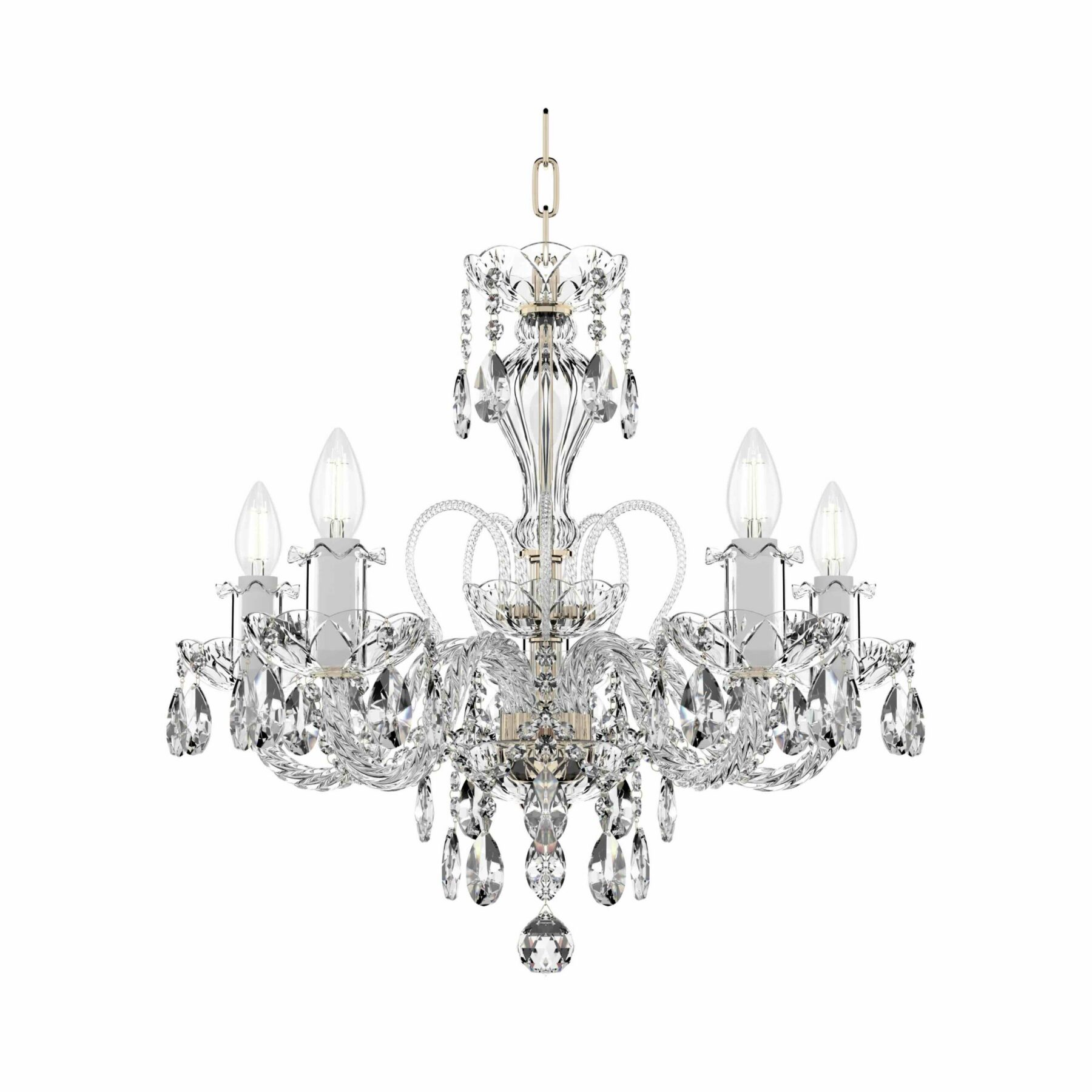 Ornamenta Collection: Elegant Crystal Chandelier Lighting for Luxurious Home Décor L104/5/02, catalog view