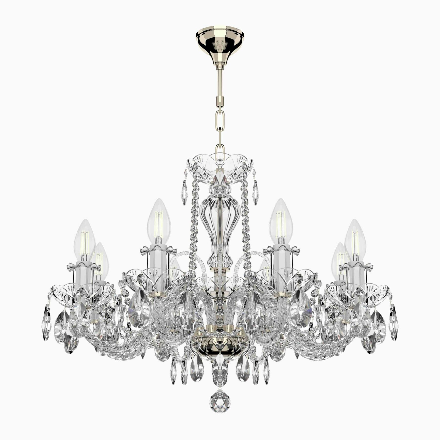 Ornamenta Collection: Elegant Crystal Chandelier Lighting for Luxurious Home Décor L104/8/02, catalog view
