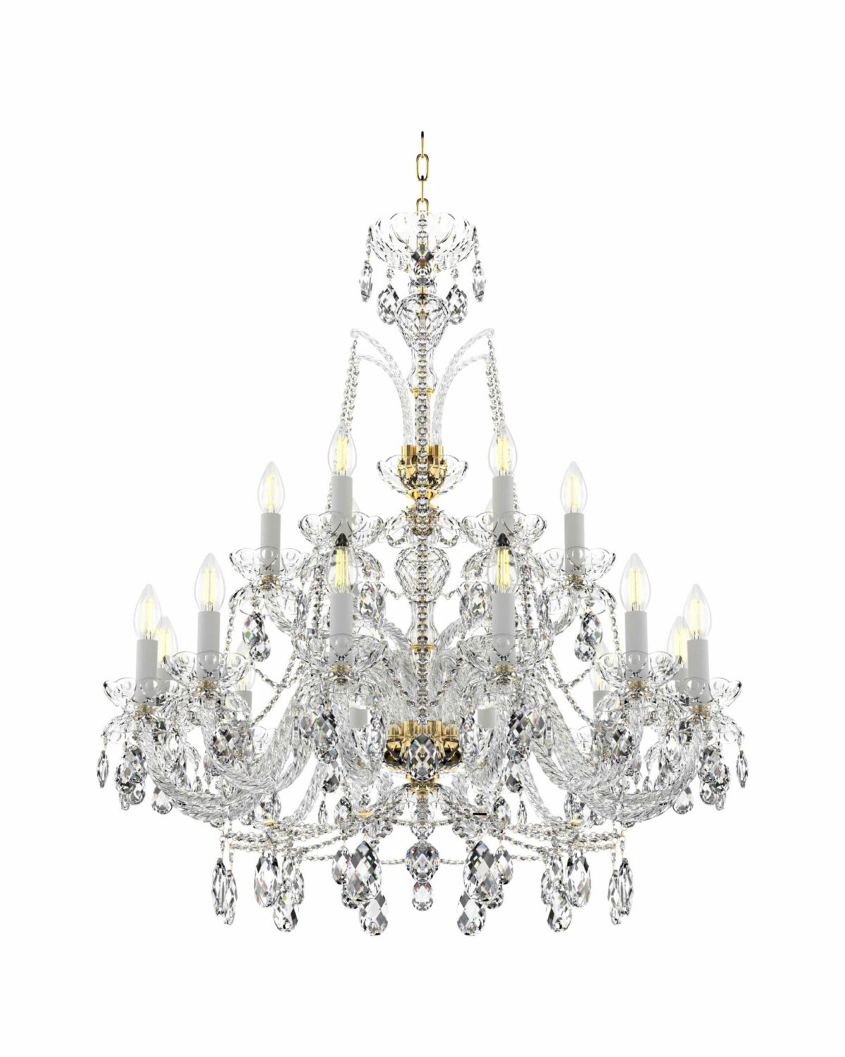 Eternal Elegance Nostalgia Crystal Chandelier | Vintage Luxury Lighting Fixture L110/18/41