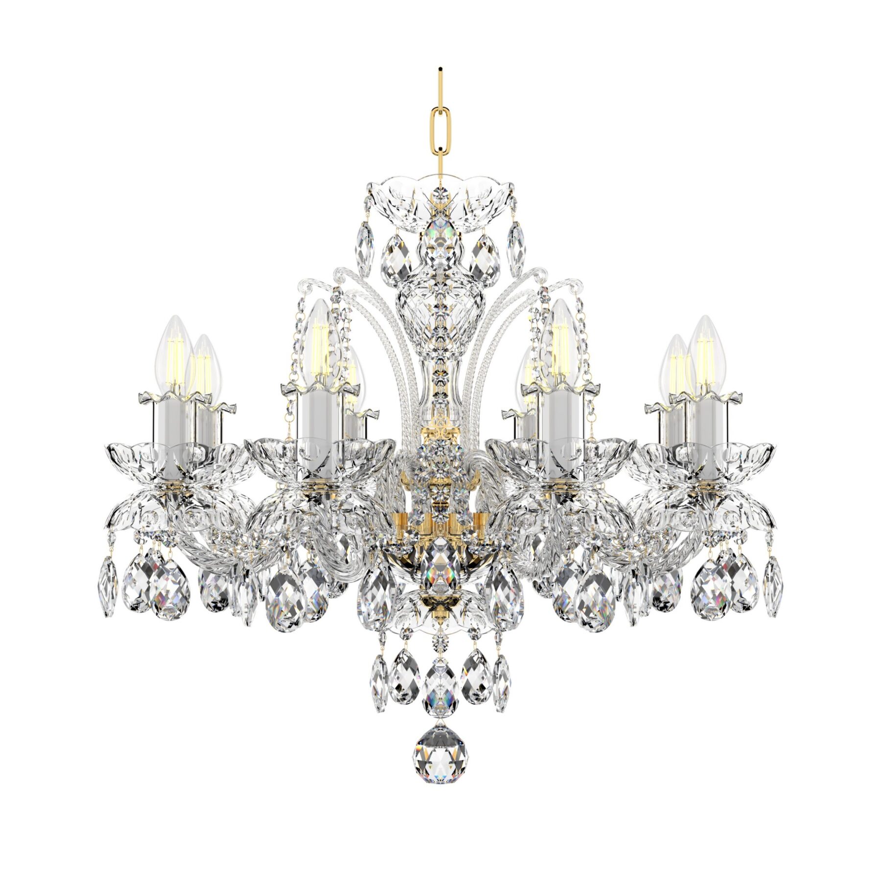 Eternal Elegance Nostalgia Crystal Chandelier | Vintage Luxury Lighting Fixture L110/8/40, catalog view