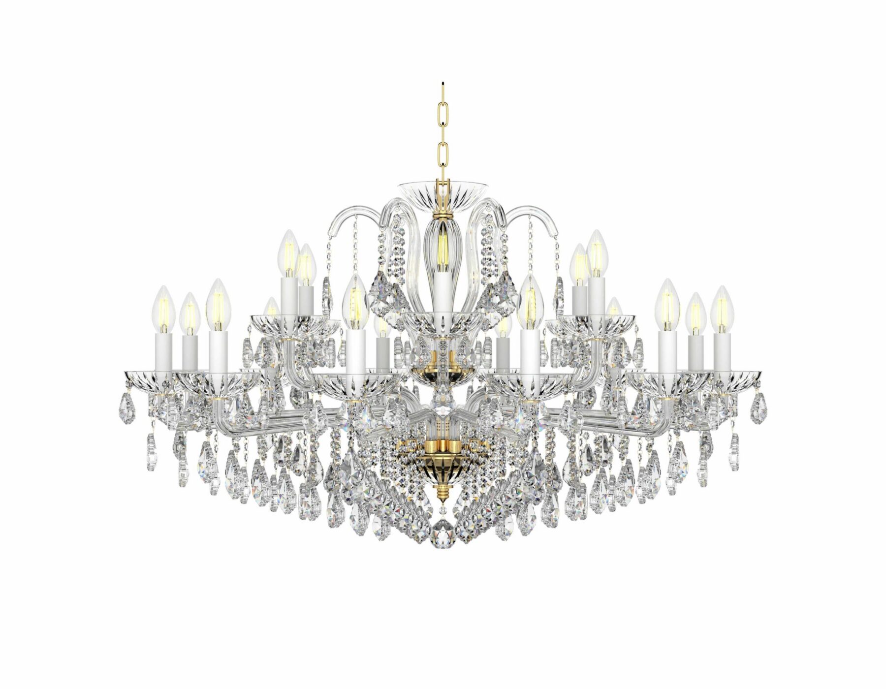 Elegant Crystal Bouquet Chandelier | Luxury Lighting L226/12+6/04, catalog view