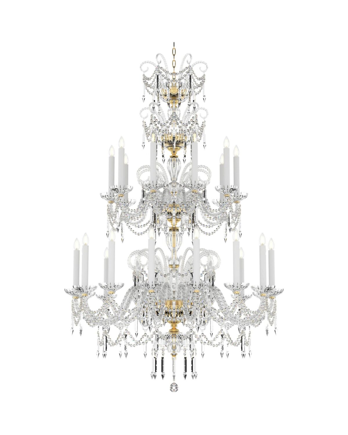 CELESTINE Luxury Large Crystal Chandelier with gold or silver finishes 25 lights L618/25/03