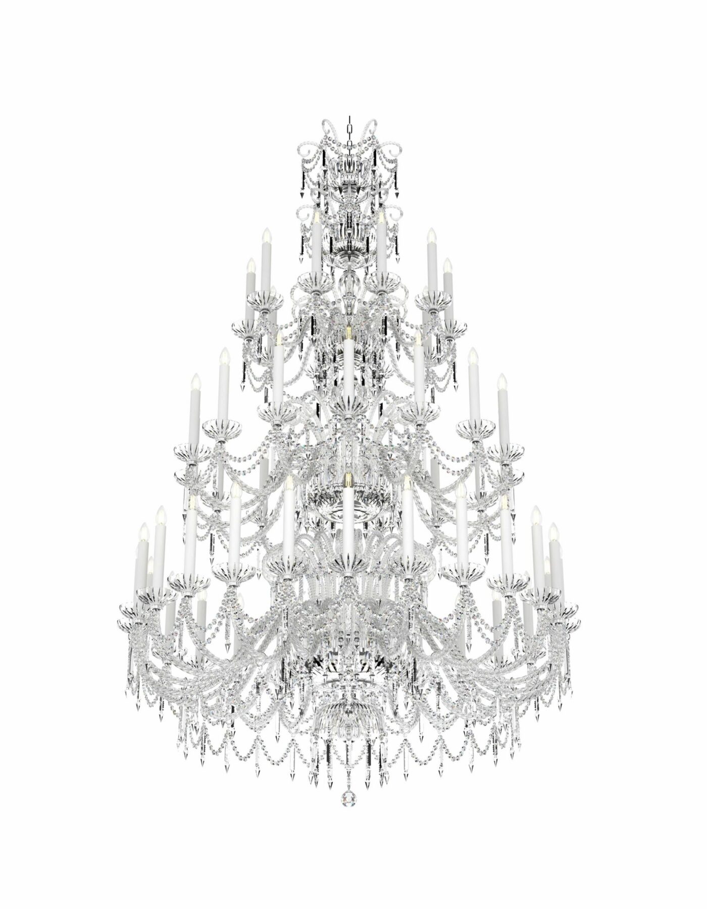 CELESTINE Luxury Huge Bohemian Chandelier with gold or silver finishes 50 lights L618/50/03, catalog view