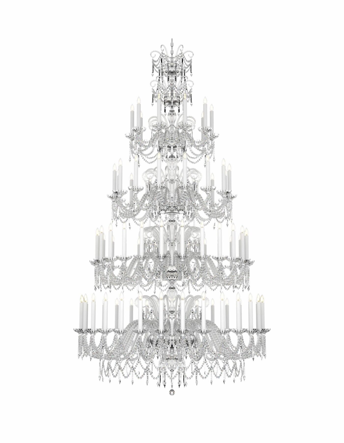 CELESTINE Luxury Huge Classic Chandelier with gold or silver finishes 80 lights L618/80/03, catalog view