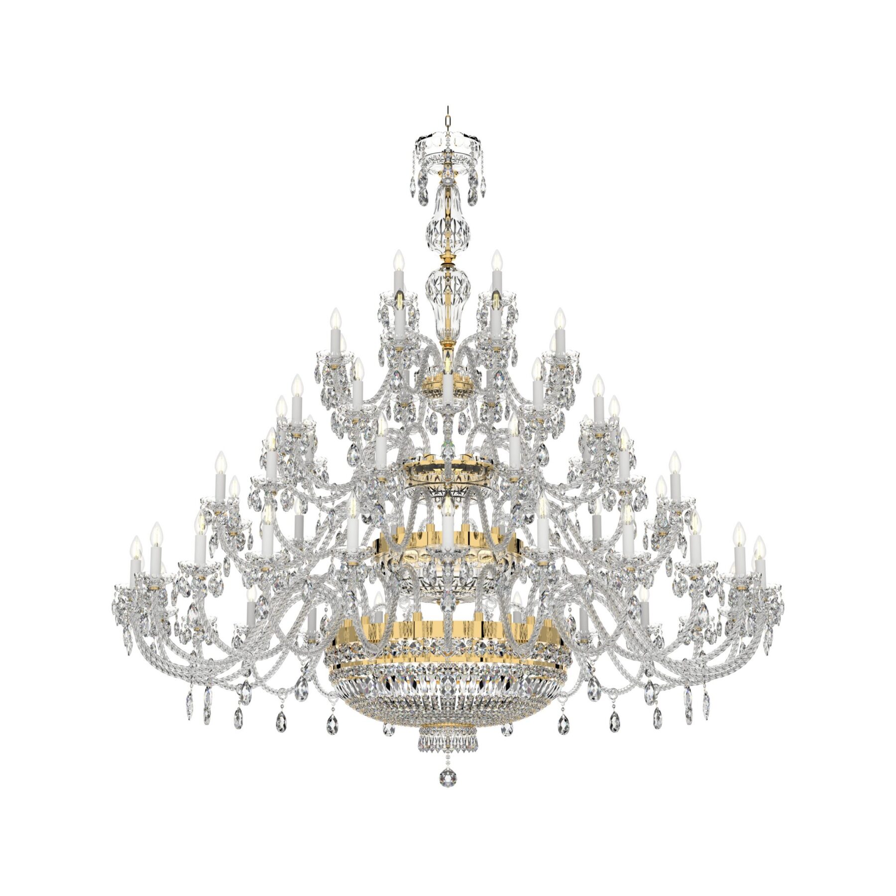 Large Luxurious Classic 60-Arm Elegant Bohemian Chandelier L621/60/01 AC, catalog view