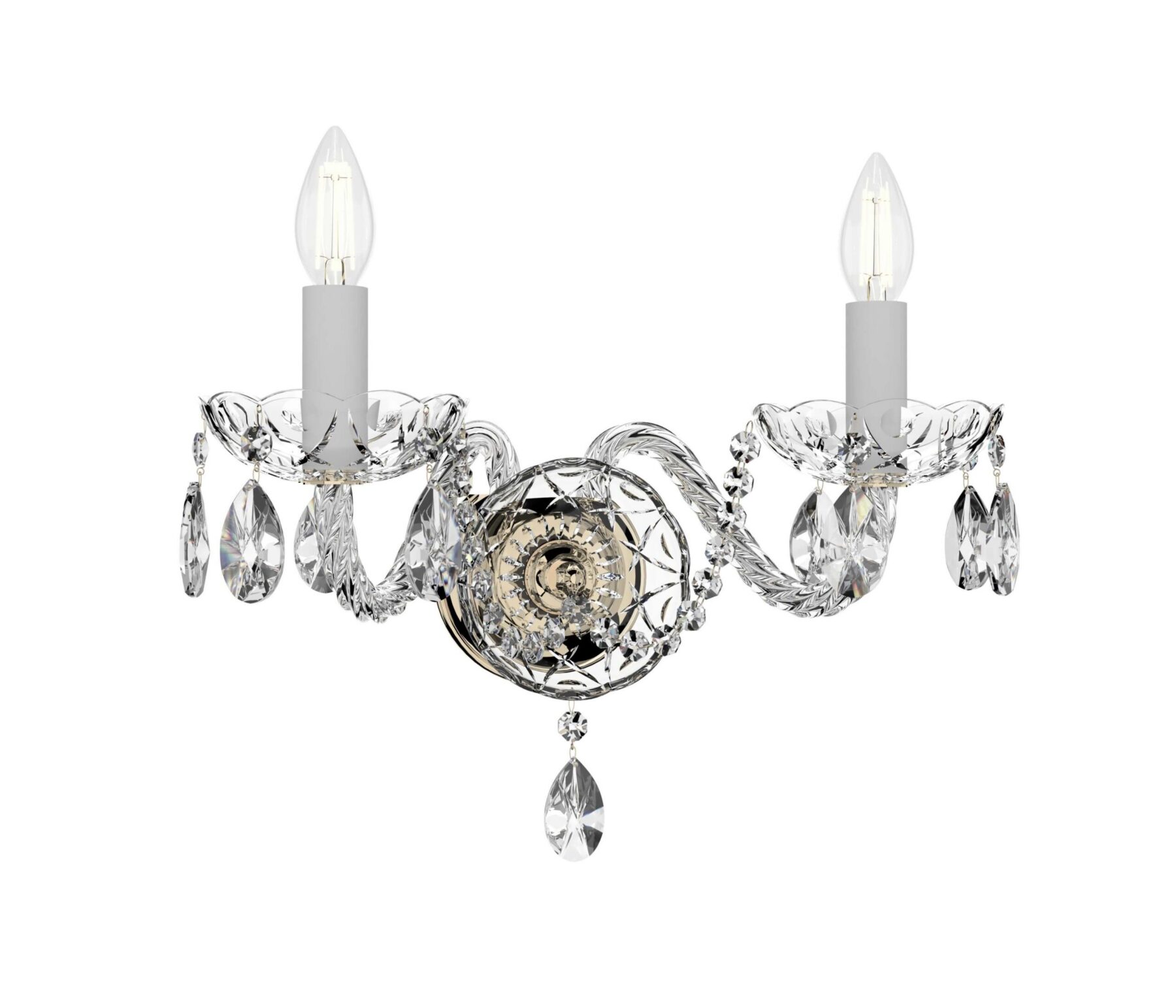 Luxurious Crystal Wall Sconces with 2-Light Elegant Design | Classic Ceiling Lighting Fixture N132/2/021, catalog view