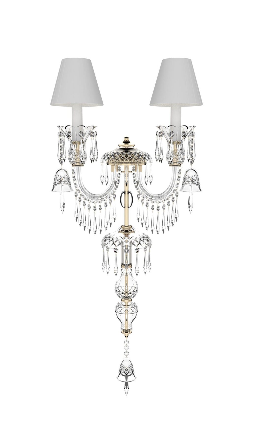 Luxurious Magnificence Crystal Wall Sconce | Elegant Wall Lighting for Modern Interiors N840/2z/03/1 S, catalog view